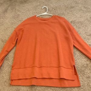 Orange light sweatshirt